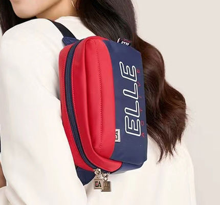 유니섹스 중용 나일론 슬링 가방 Zipper 폐쇄 다기능